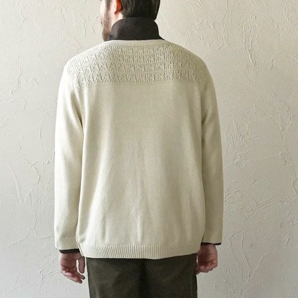 オーガニックコットン ユニセックスレイヤードニットトップ