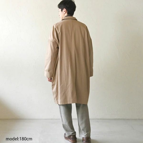 オーガニックコットン ツイルボックスコート