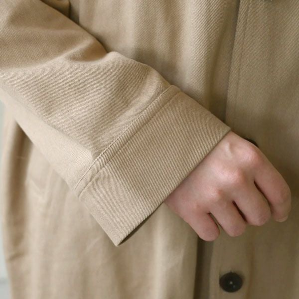 オーガニックコットン ツイルボックスコート