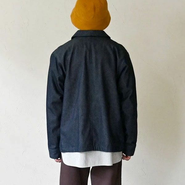 オーガニックコットン デニムジップアップジャケット