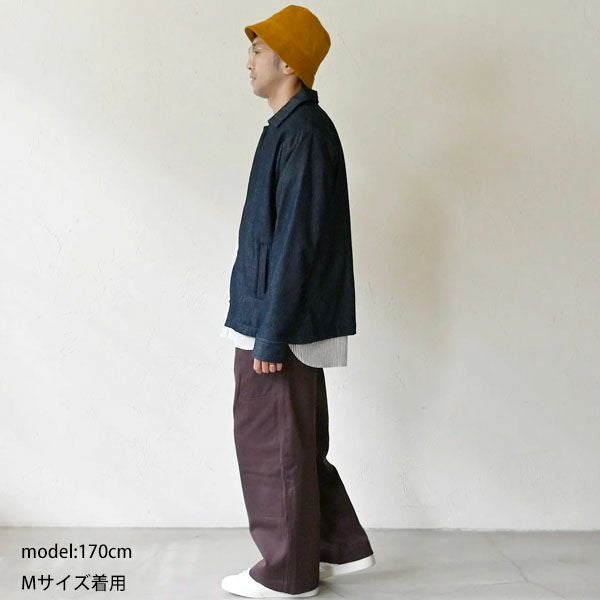 オーガニックコットン デニムジップアップジャケット