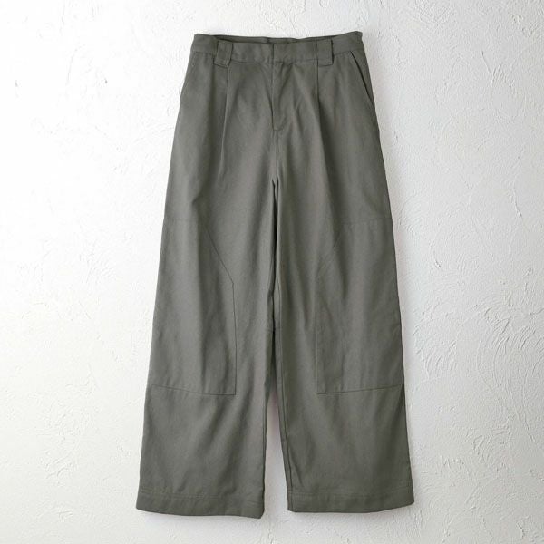 オーガニックコットン ツイルニーパッチパンツ