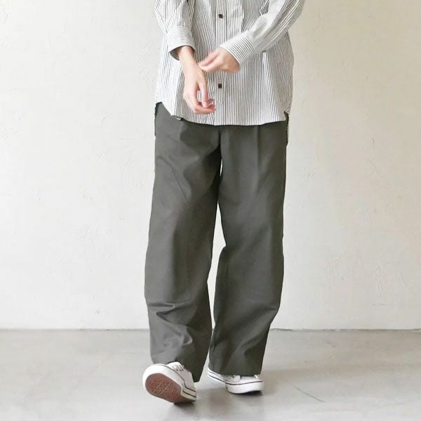 オーガニックコットン ツイルニーパッチパンツ