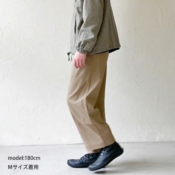 オーガニックコットン ツイルニーパッチパンツ