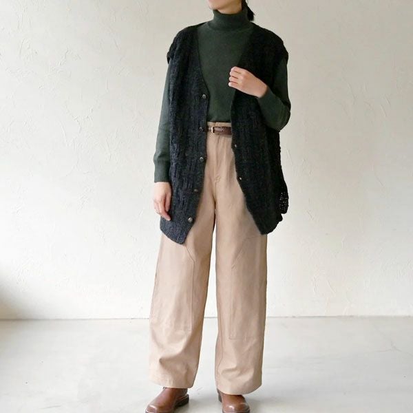 オーガニックコットン ツイルニーパッチパンツ