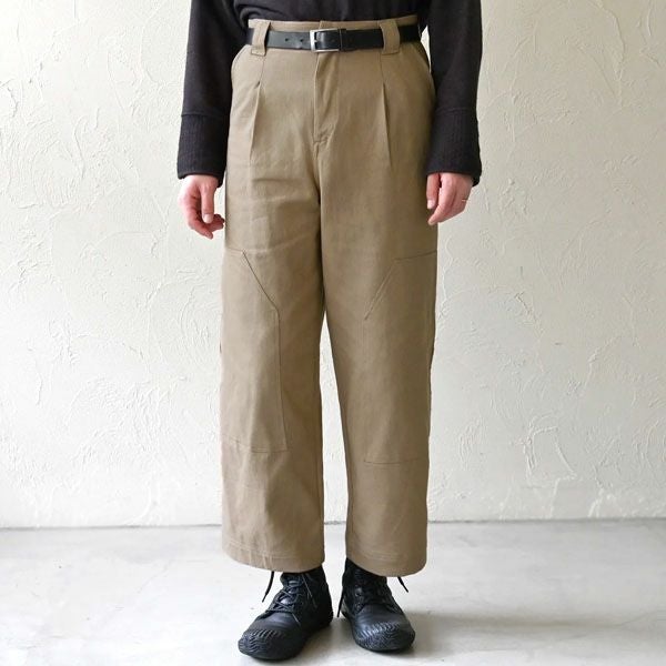 オーガニックコットン ツイルニーパッチパンツ