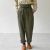 オーガニックコットン ツイルハイウエストパンツ