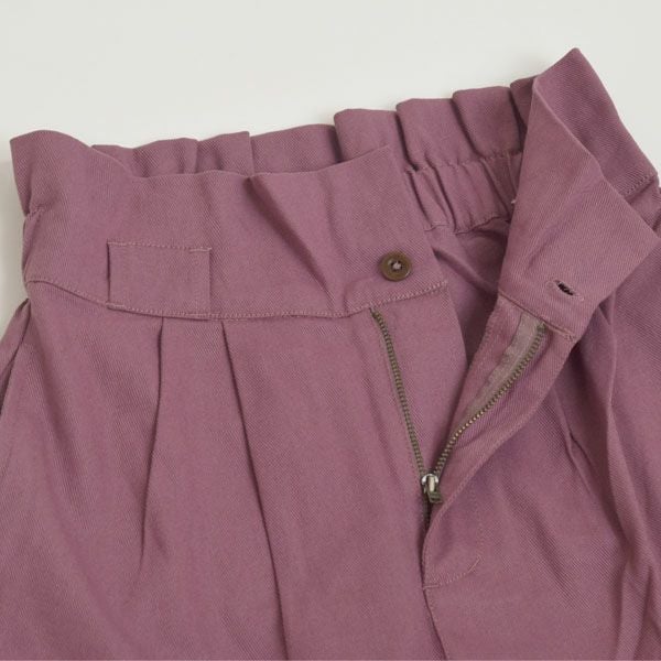 オーガニックコットン ツイルハイウエストパンツ