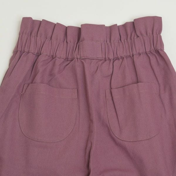 オーガニックコットン ツイルハイウエストパンツ