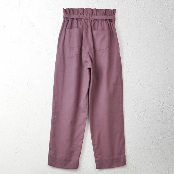オーガニックコットン ツイルハイウエストパンツ