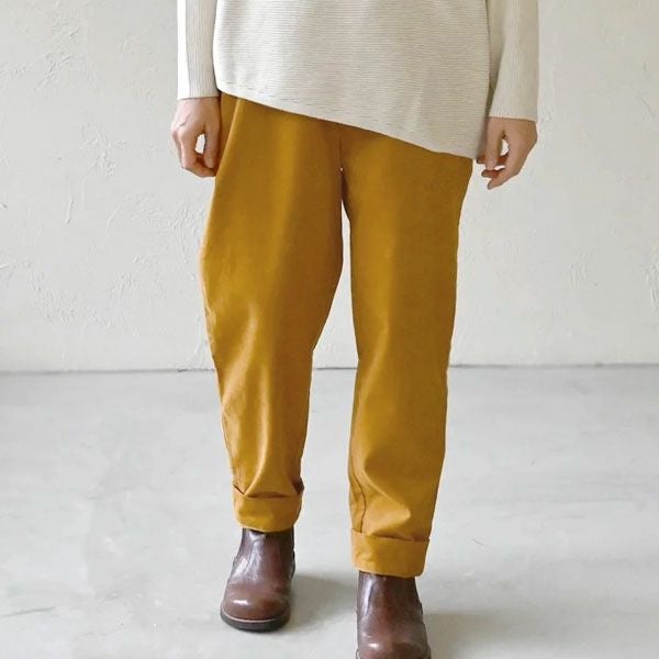 オーガニックコットン コーデュロイスリムパンツ