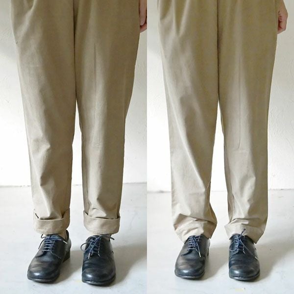 オーガニックコットン コーデュロイスリムパンツ