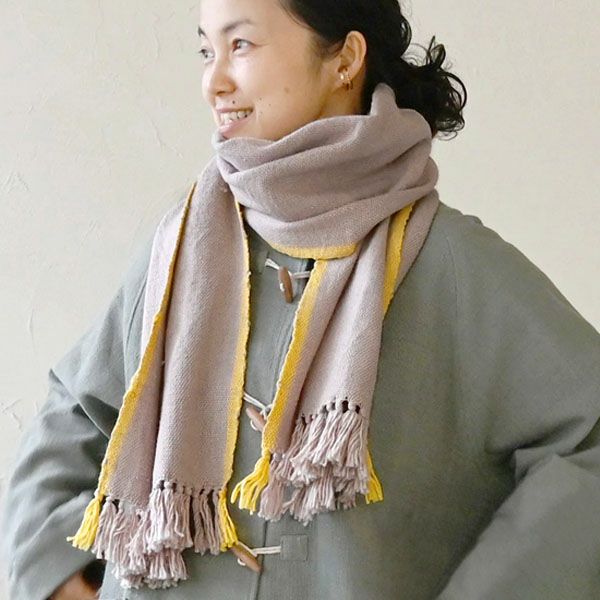 オーガニックコットン モタ手織ストール | オーガニックコットンの