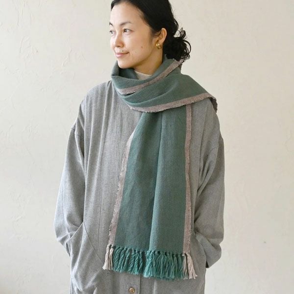 オーガニックコットン モタ手織ストール