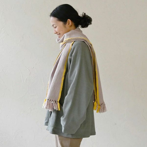 オーガニックコットン モタ手織ストール