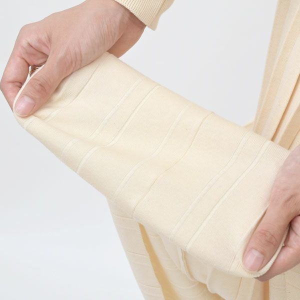 オーガニックコットン ニットプリーツスカート