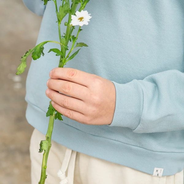 オーガニックコットン キッズ 裏起毛 クルーネックスウェットシャツ