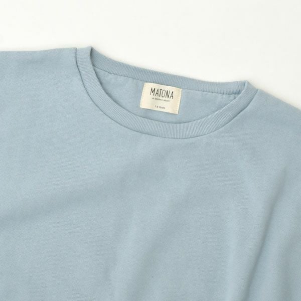 オーガニックコットン キッズ 裏起毛 クルーネックスウェットシャツ