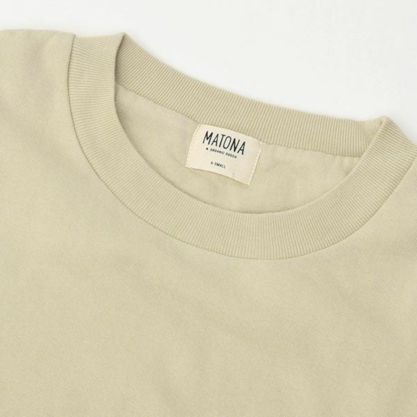 オーガニックコットン 裏起毛 ライトスウェットシャツ