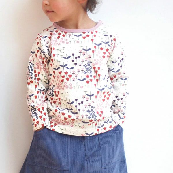 オーガニックコットン キッズ プリントTシャツ Meadow