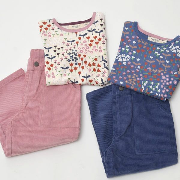 オーガニックコットン キッズ プリントTシャツ Meadow