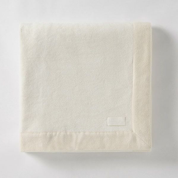 オーガニックコットン＆シルクWフェイス綿毛布 (140×200)