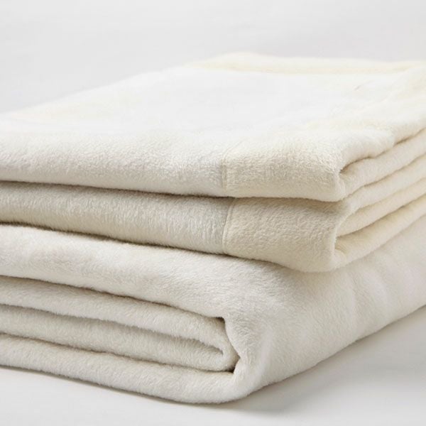 オーガニックコットン＆シルクWフェイス綿毛布 (140×200)