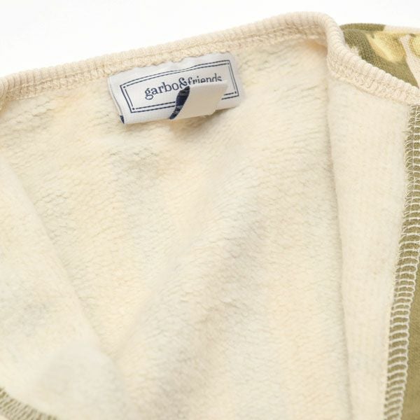 オーガニックコットン ベビー 裏起毛 スウェット カバーオールStripe