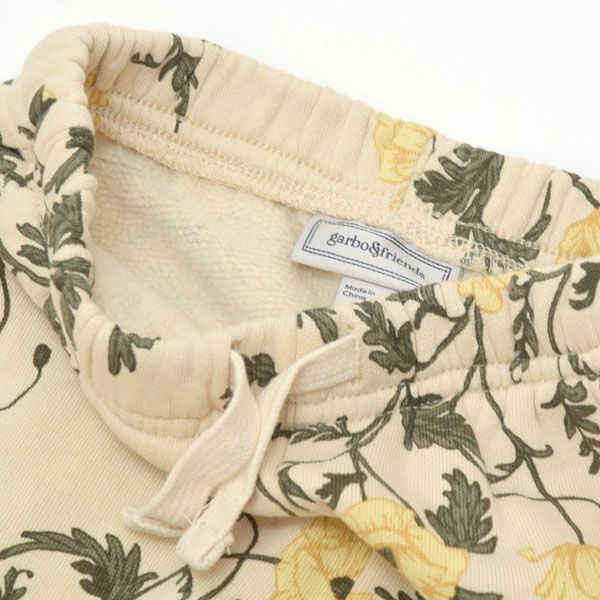 オーガニックコットン キッズ 裏起毛 スウェットパンツ Print