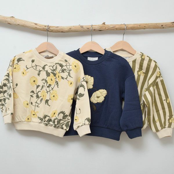 オーガニックコットン キッズ 裏起毛 スウェットパンツ Print