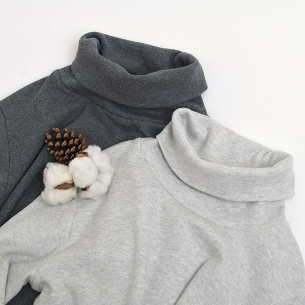 オーガニックコットン タートルネック スムースT(長袖)