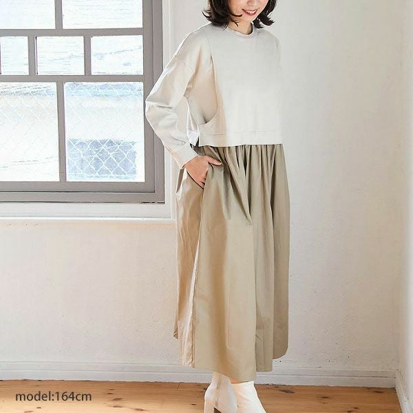 オーガニックコットン ドッキングワンピース