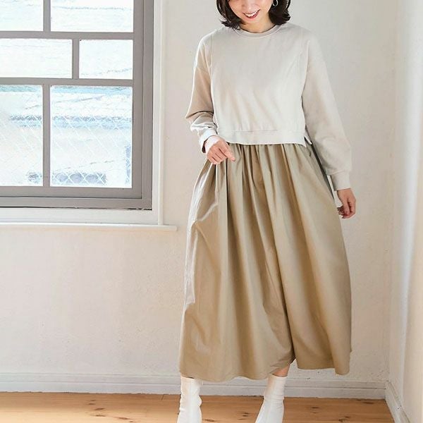 オーガニックコットン ドッキングワンピース