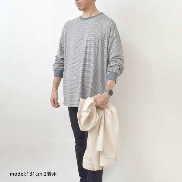 オーガニックコットン VERY SOFT BORDER LONG TEE
