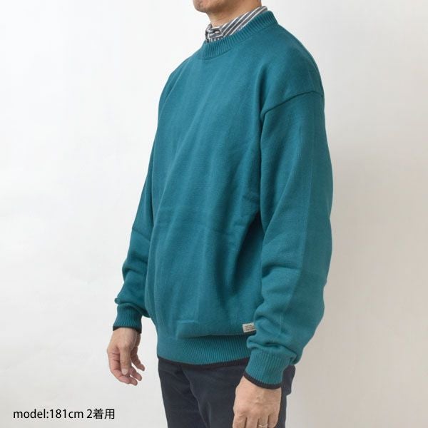 オーガニックコットン LINKING CREWNECK SWEATER