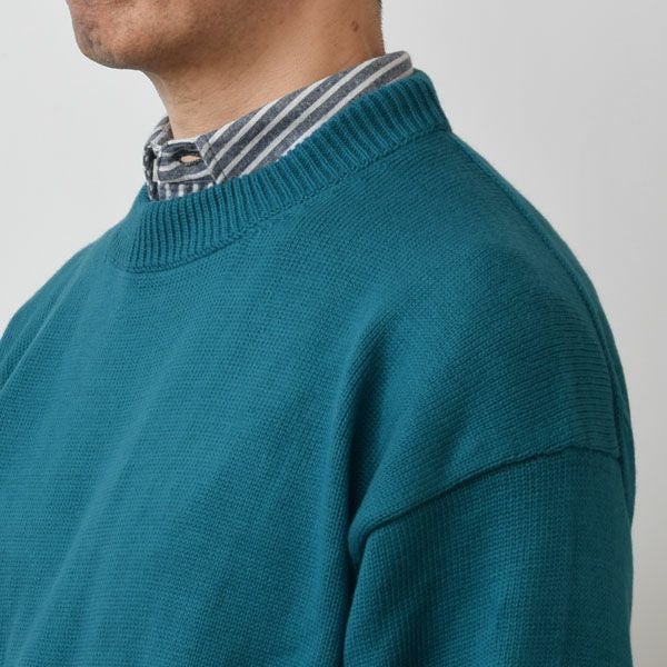 オーガニックコットン LINKING CREWNECK SWEATER