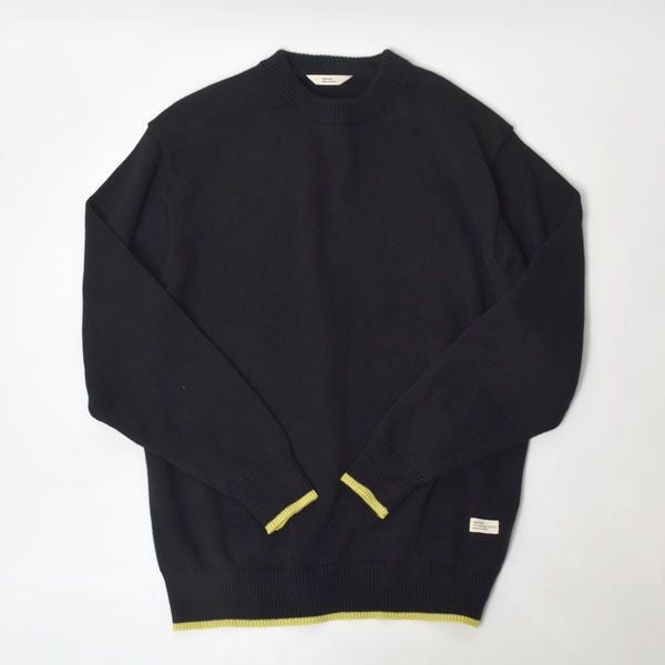 オーガニックコットン LINKING CREWNECK SWEATER