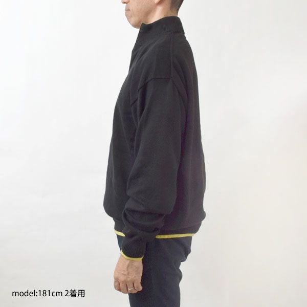 オーガニックコットン LINKING HALF ZIP SWEATER