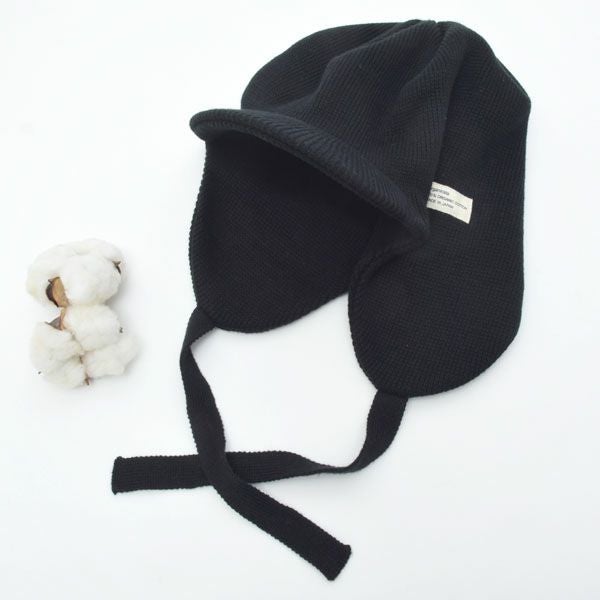 オーガニックコットン EARFLAP KNIT CAP