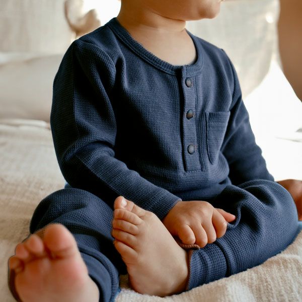 オーガニックコットン キッズ ヘンリー＆ジョガーセット