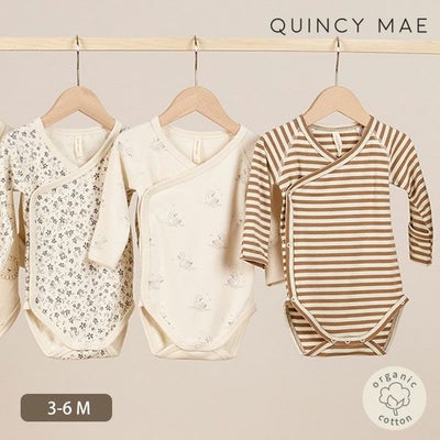 オーガニックコットン ベビー サイドスナップ ボディ（長袖）