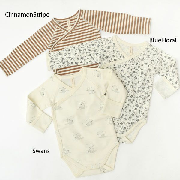 オーガニックコットン ベビー サイドスナップ ボディ（長袖）