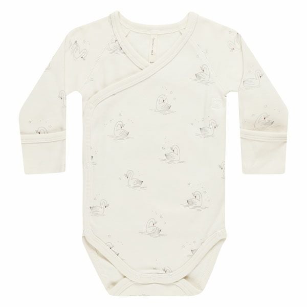 オーガニックコットン ベビー サイドスナップ ボディ（長袖）
