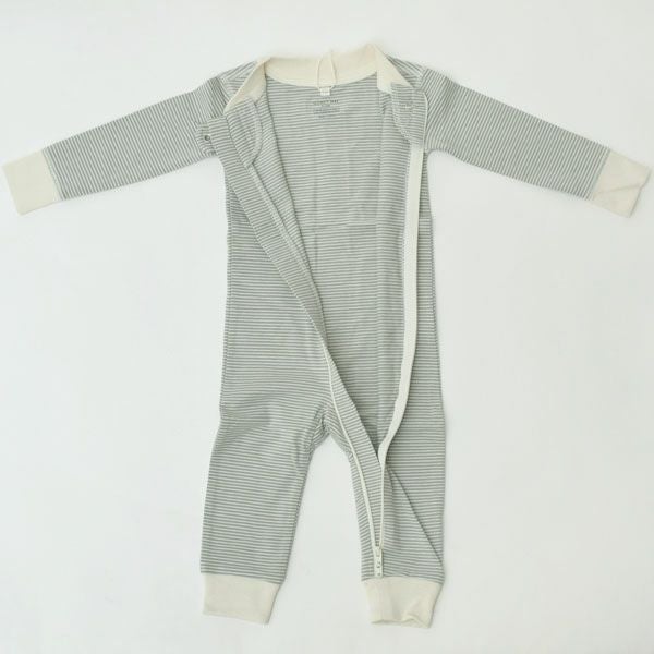 オーガニックコットン ベビー ジッパーカバーオール(長袖)