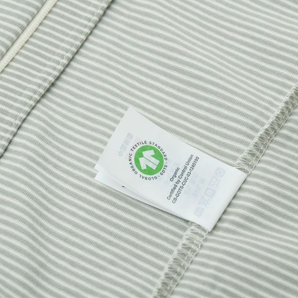 オーガニックコットン ベビー ジッパーカバーオール(長袖)