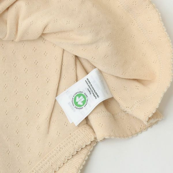 オーガニックコットン ベビー ポインテルスカート付き ロンパース(長袖)