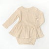 オーガニックコットン ベビー ポインテルスカート付き ロンパース(長袖)