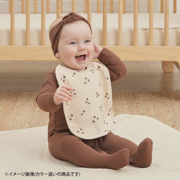 オーガニックコットン ベビー カーゼ＆パイルビブ 2枚セット