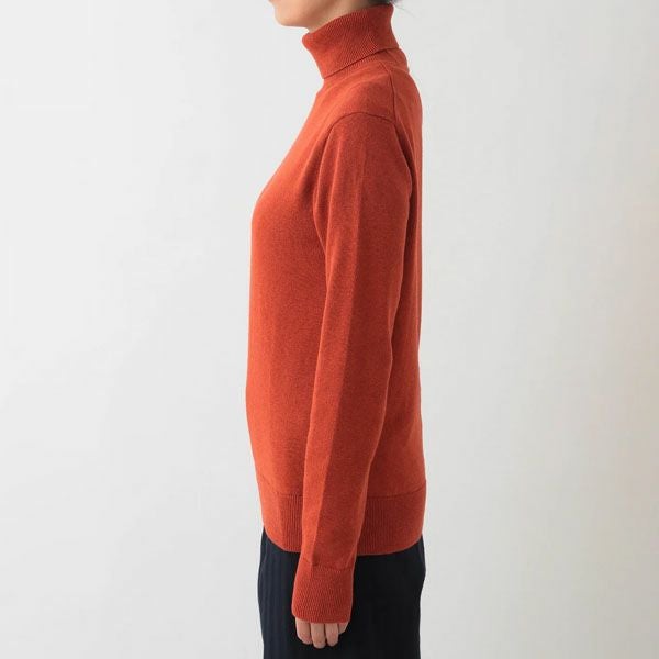 オーガニックコットン ニットタートルネック
