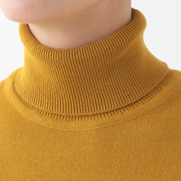 オーガニックコットン ニットタートルネック